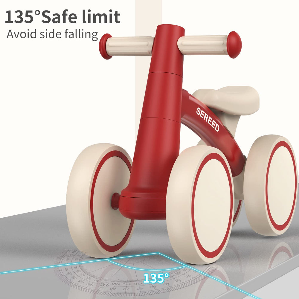 SEREED gravity steering promotes stable turns and confidence in toddlers.
