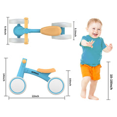 SEREED balance bike blue seat and handles highlight comfy ride