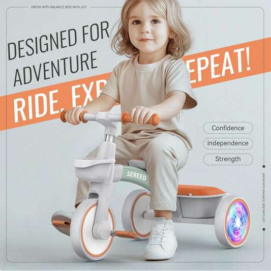 SEREED tricycle smooth ride with precise bearings for easy steering