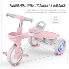 SEREED pink handlebar adjustment for easy customization
