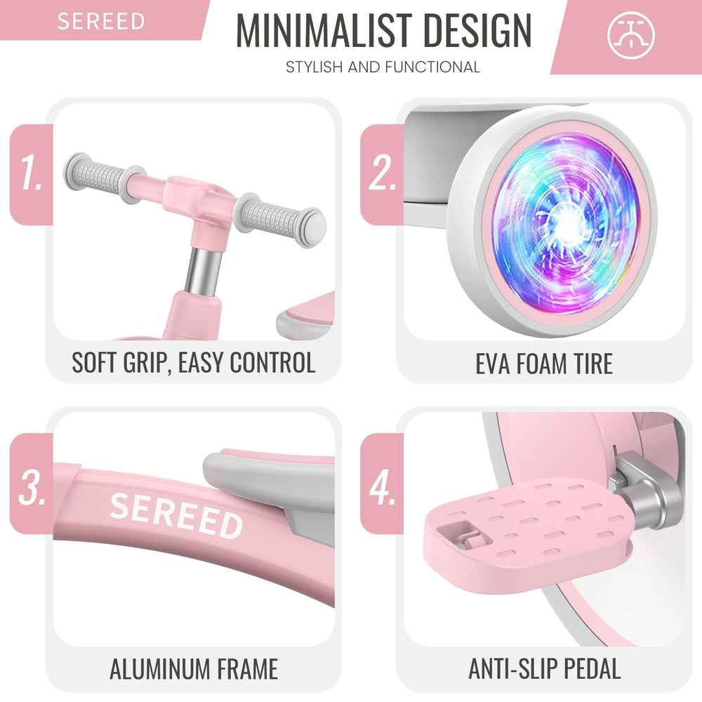 SEREED pink detailed-seat close-up emphasizes comfort and fit