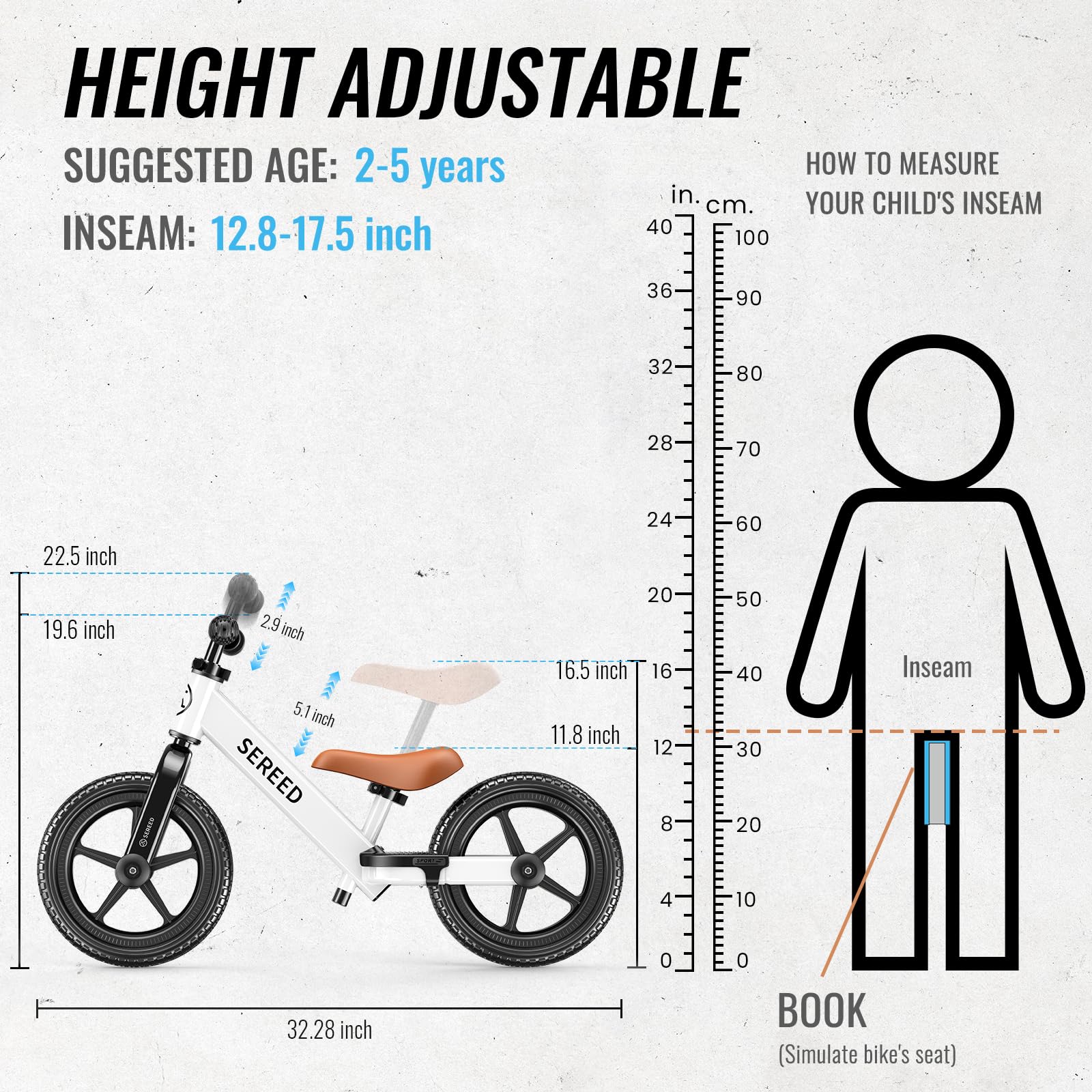 SEREED handlebars enabling easy, responsive steering for beginners