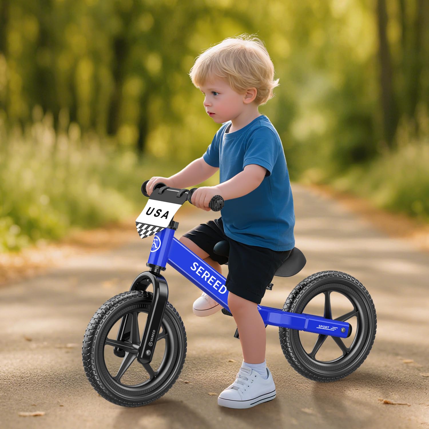 SEREED lightweight balance bike easy for kids to push and carry