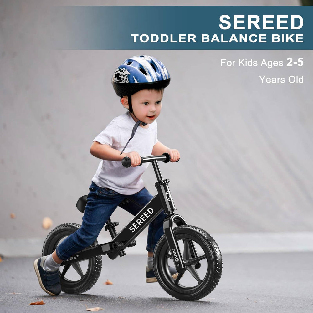 SEREED no-pedals design helps toddlers learn balance before pedaling
