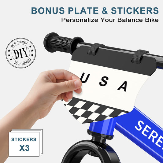 SEREED balance bike no-pedals emphasizes steering practice for beginners