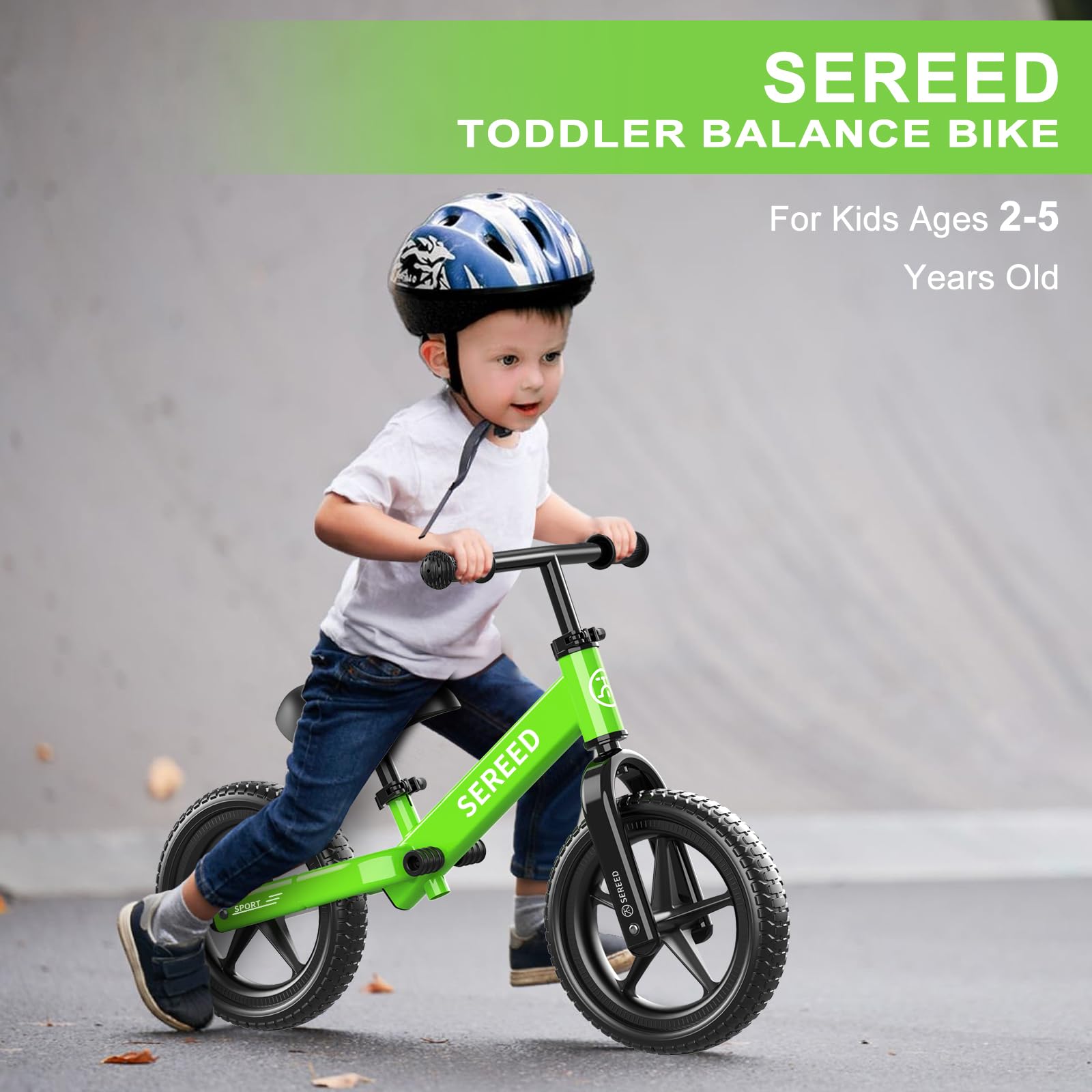 SEREED no-pedal design helps kids learn balance and steering naturally.