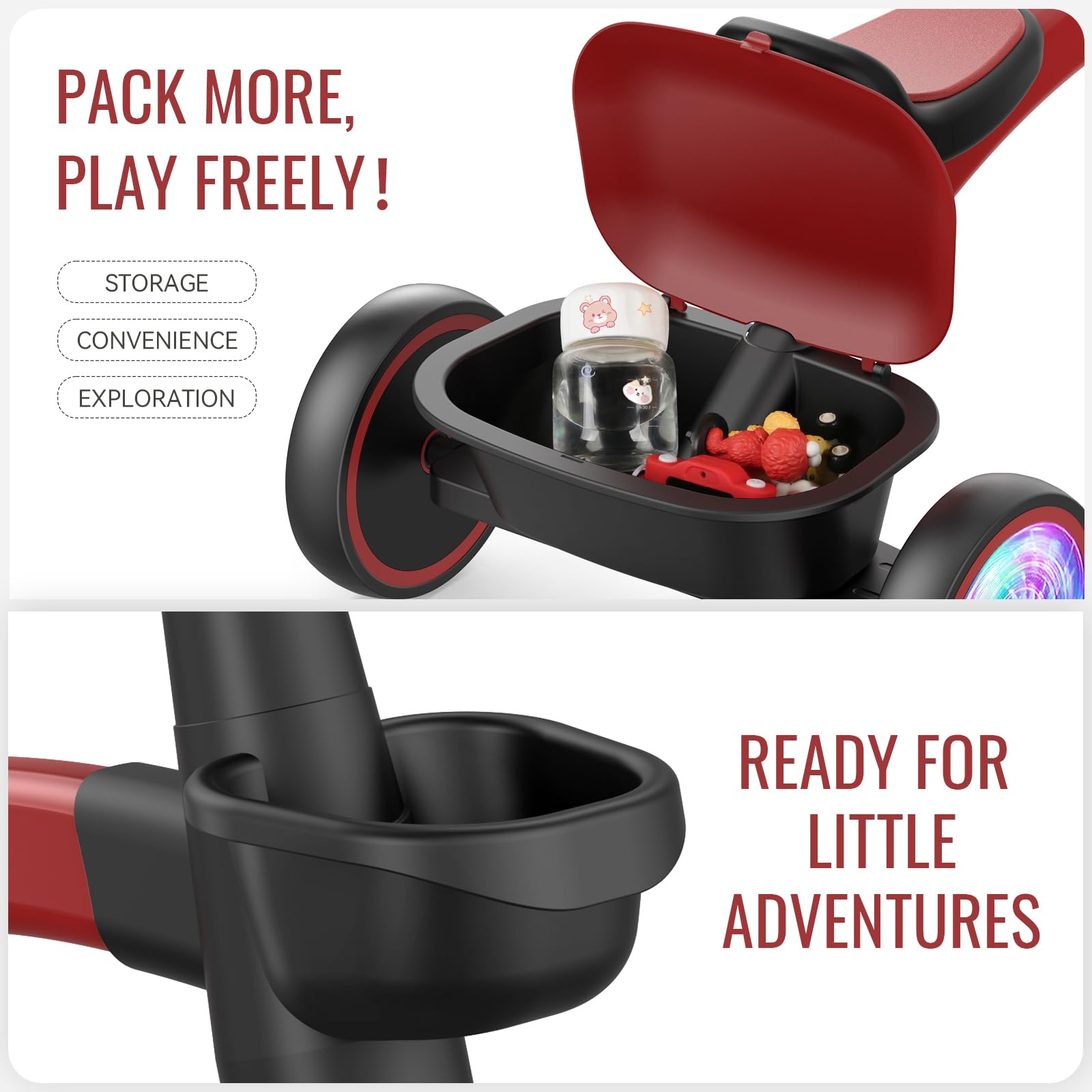 SEREED Tricycle adjustable seat, grows with your child