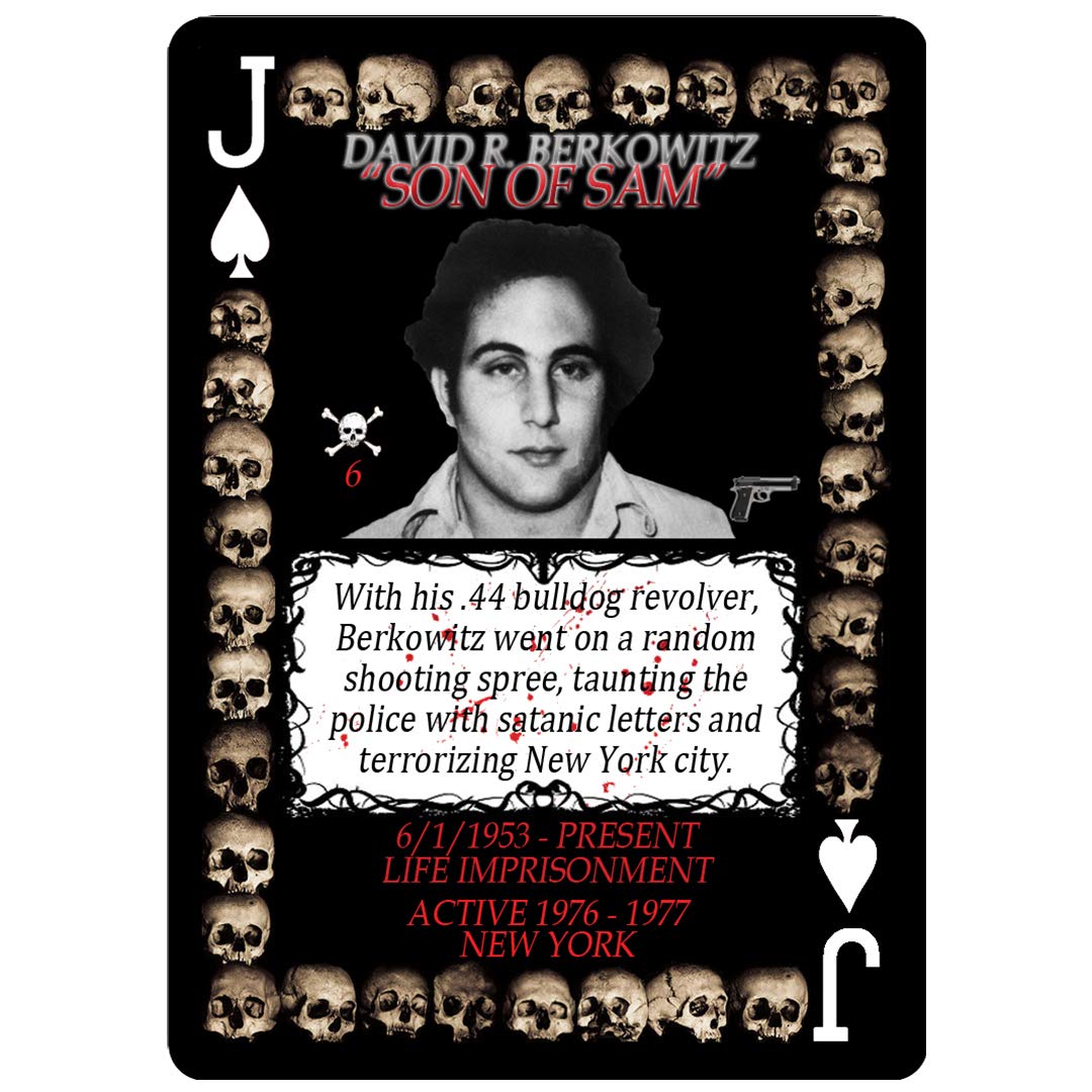 Serial Killer Cards: Full-biography on each card supports entertaining, information-rich gameplay.