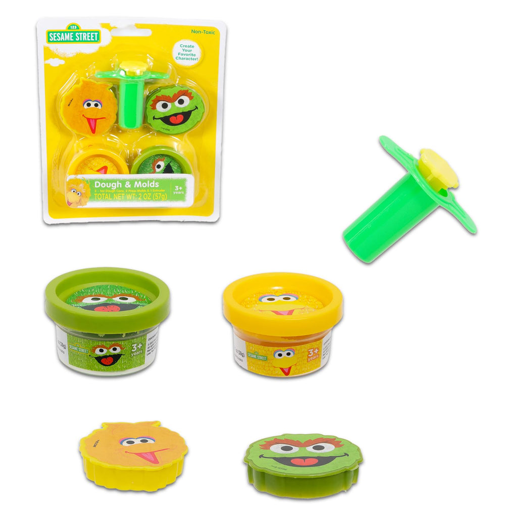 Sesame Street dough play set shaping tool for precise crafting and easy cleanup.