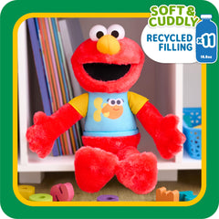 Sesame Street Elmo chest LED light flashes in sync with song.