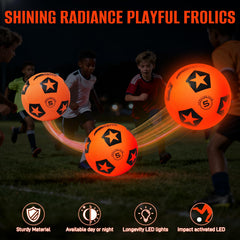SETOXYX Light Up Soccer Ball with batteries included for ready-to-play fun.