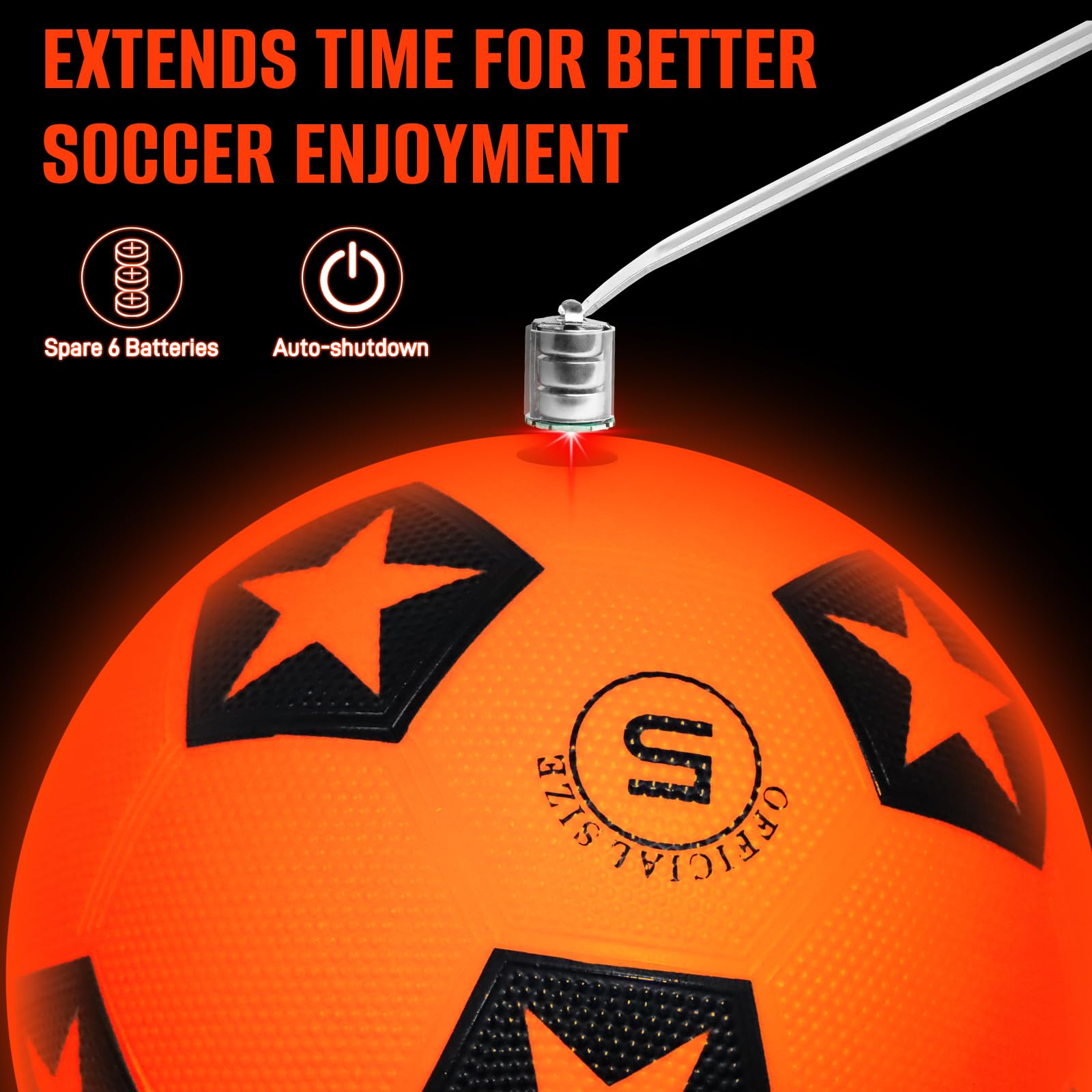 SETOXYX Light Up Soccer Ball gift box presents a ready-made gift.