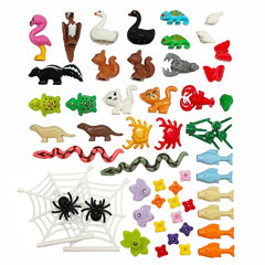 Sevabo Animals figures building bricks pack for creative play and STEM-friendly construction.