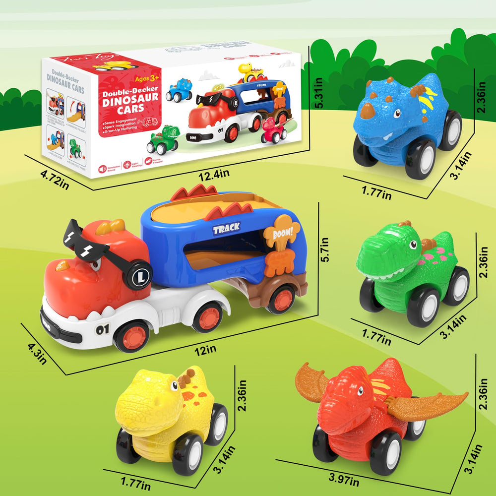 Seveclotree dinosaur truck with lights and roar effect for immersive play