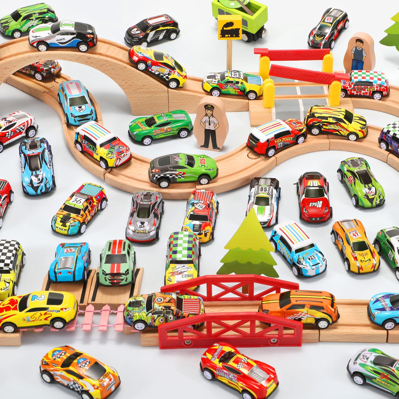 Bright mini race cars ideal for goody bags and gifts.