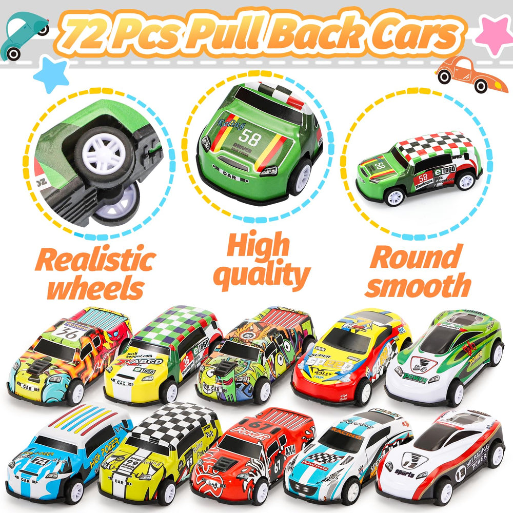 Colorful SevenQ mini cars designed for small hands and imaginative play.