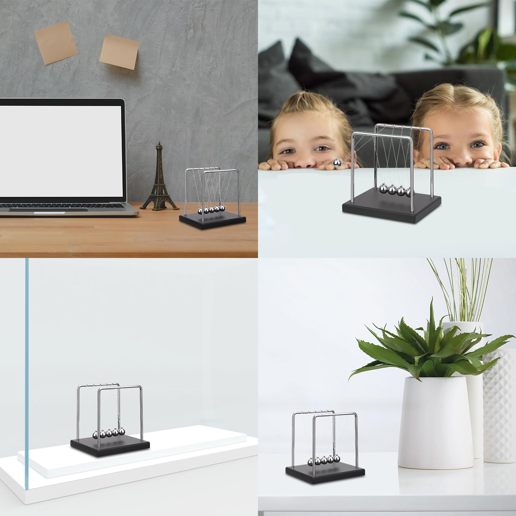 SEVNPRIME Newton's cradle can be a thoughtful gift and educational desk companion.