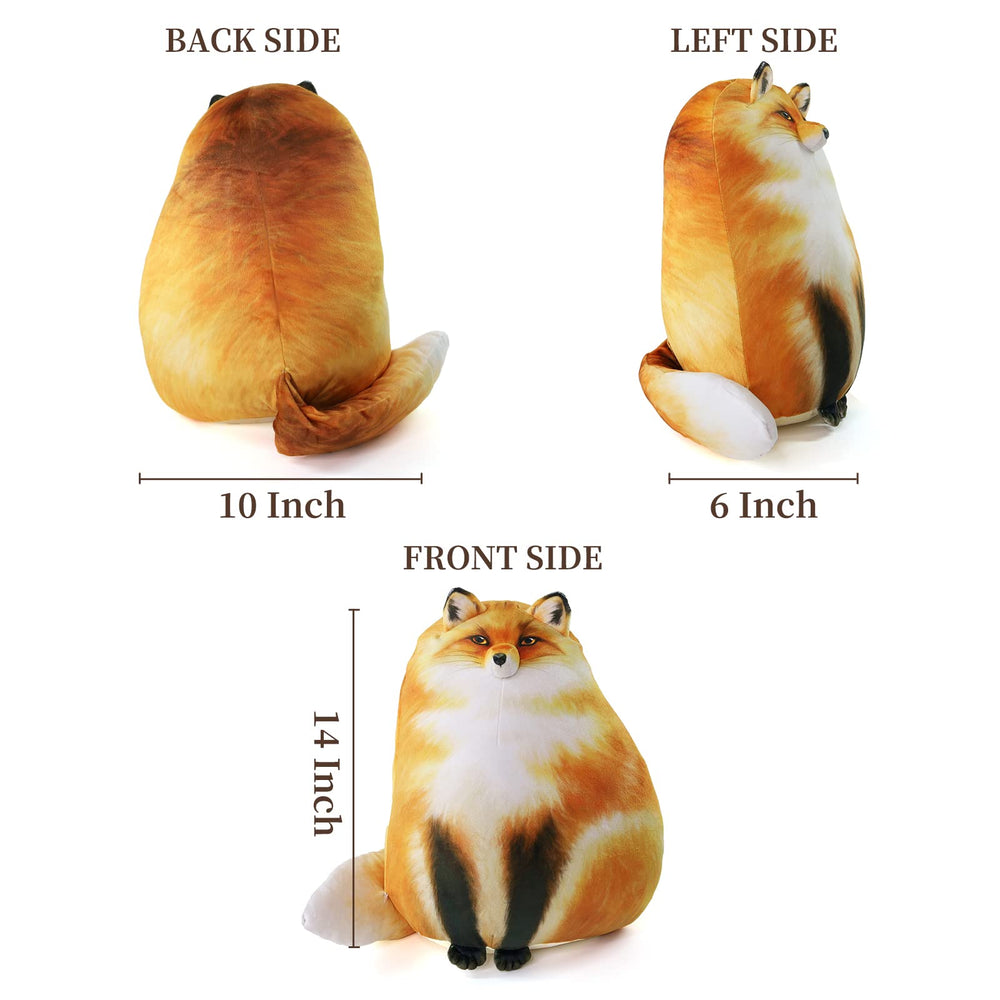 Sew Butiful fox plush decor adds cute charm to bedrooms and living spaces.