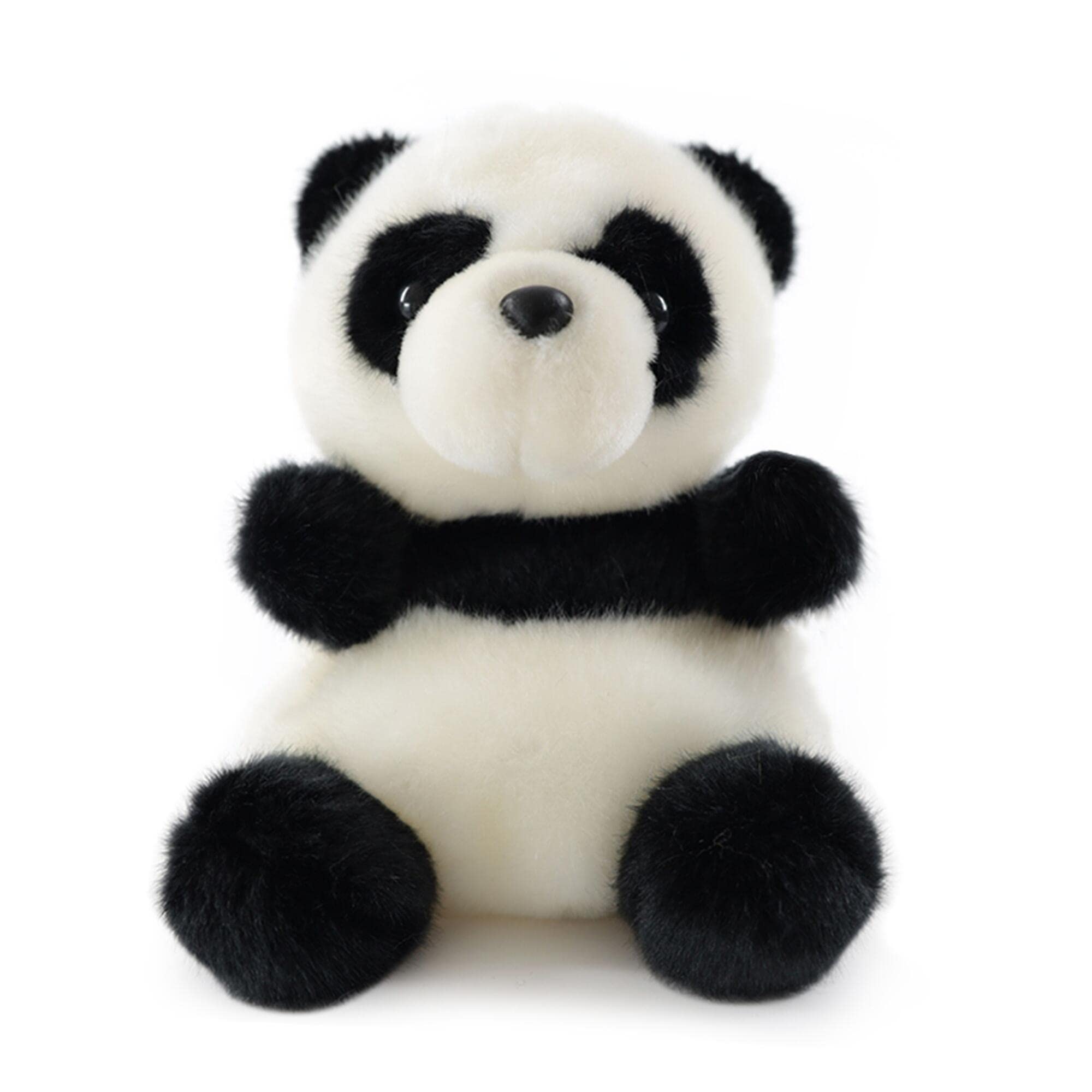 Sew Butiful panda plush close-up of soft fabric for baby comfort