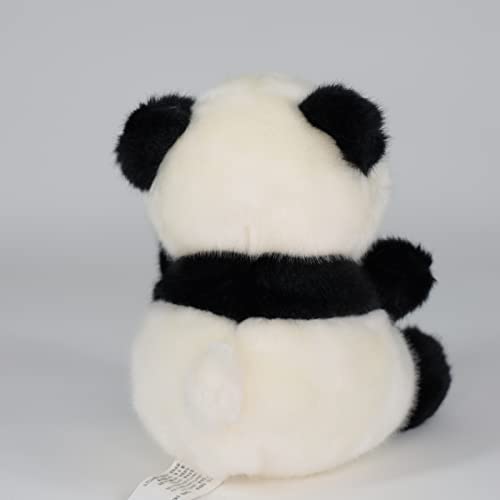 Sew Butiful panda plush on a nursery bed as decor