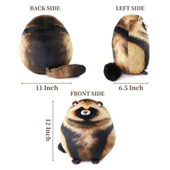 Sew Butiful Raccoon Plush in bedroom decor adds whimsy and warmth.