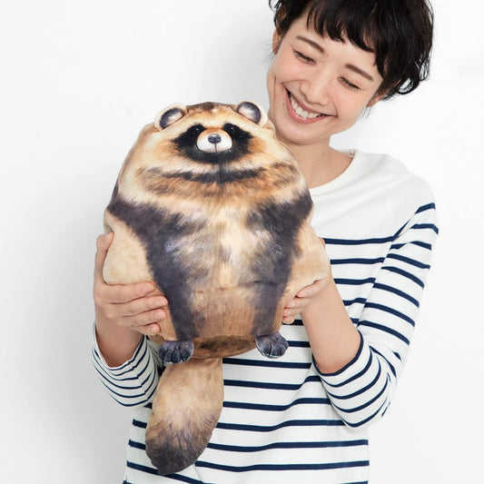 Sew Butiful Raccoon Plush close-up, irresistibly soft fur and plush texture.