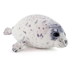Sew Butiful seal plush face close-up with lifelike eyes for tender cuddle time