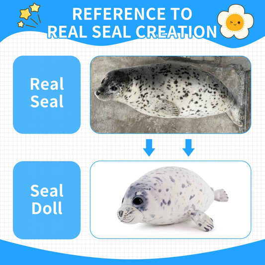 Sew Butiful seal plush in soft fabric showcasing cozy material for bedtime comfort