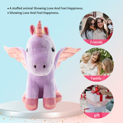 Sew Butiful unicorn plush eye closeup showing friendly expression