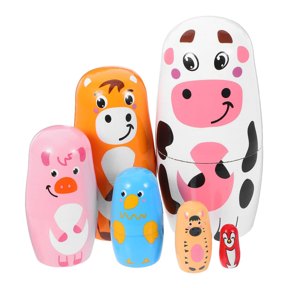 SEWACC smooth-finished hardwood: durable nesting dolls for long-lasting display.