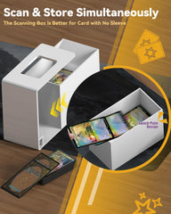 SFAED Card Scanner Stand unsleeved cards setup enables smooth loading.