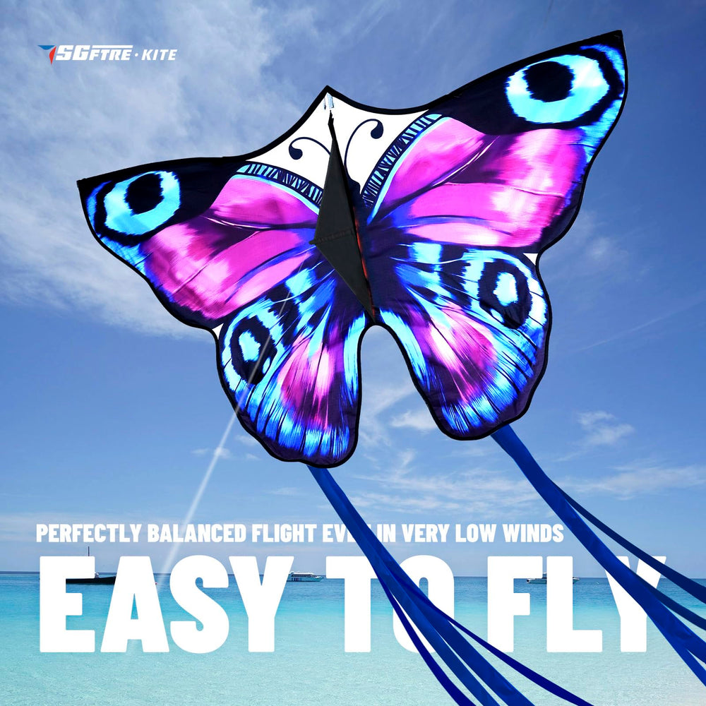 SGftre easy-to-fly butterfly kite ideal for kids and beginners outdoors.