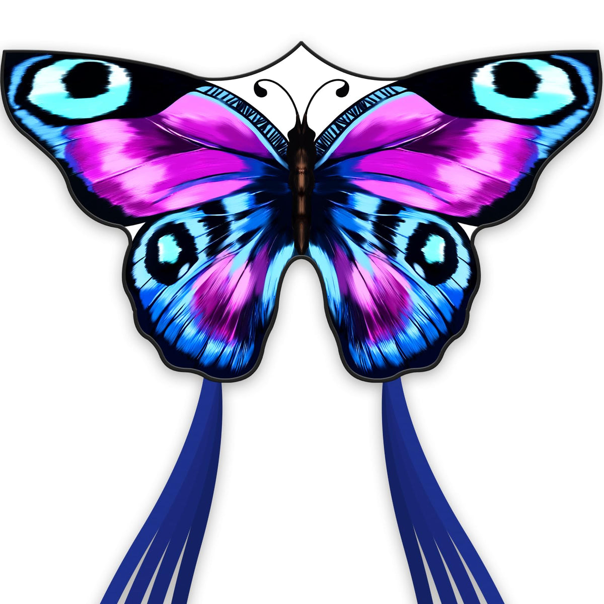 SGftre butterfly kite dancing in the sky for family fun.