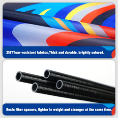 SGftre Delta Kite lightweight portable blue for quick trips.