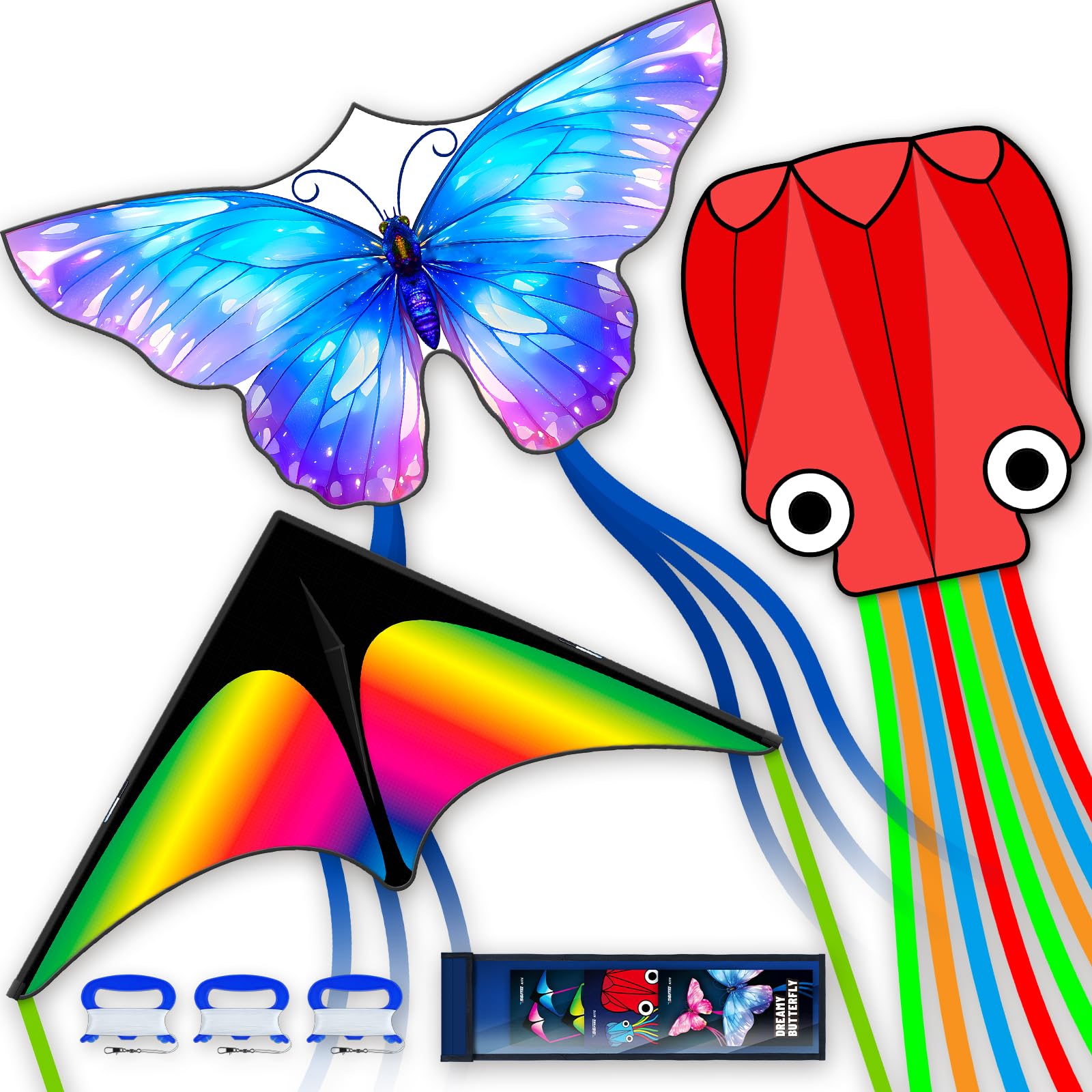 SGftre gradient grassland rainbow delta kite soaring for family fun in the park.