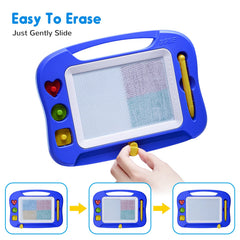 SGILE drawing board with three stamps for playful art sessions.