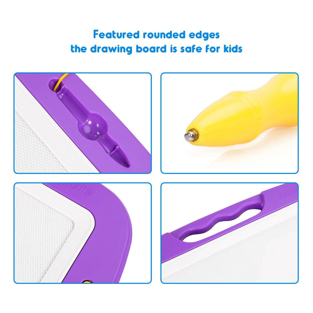 SGILE eraser slides smoothly for quick doodle cleanup