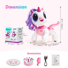 SGILE unicorn robot pink gift-ready packaging for birthdays