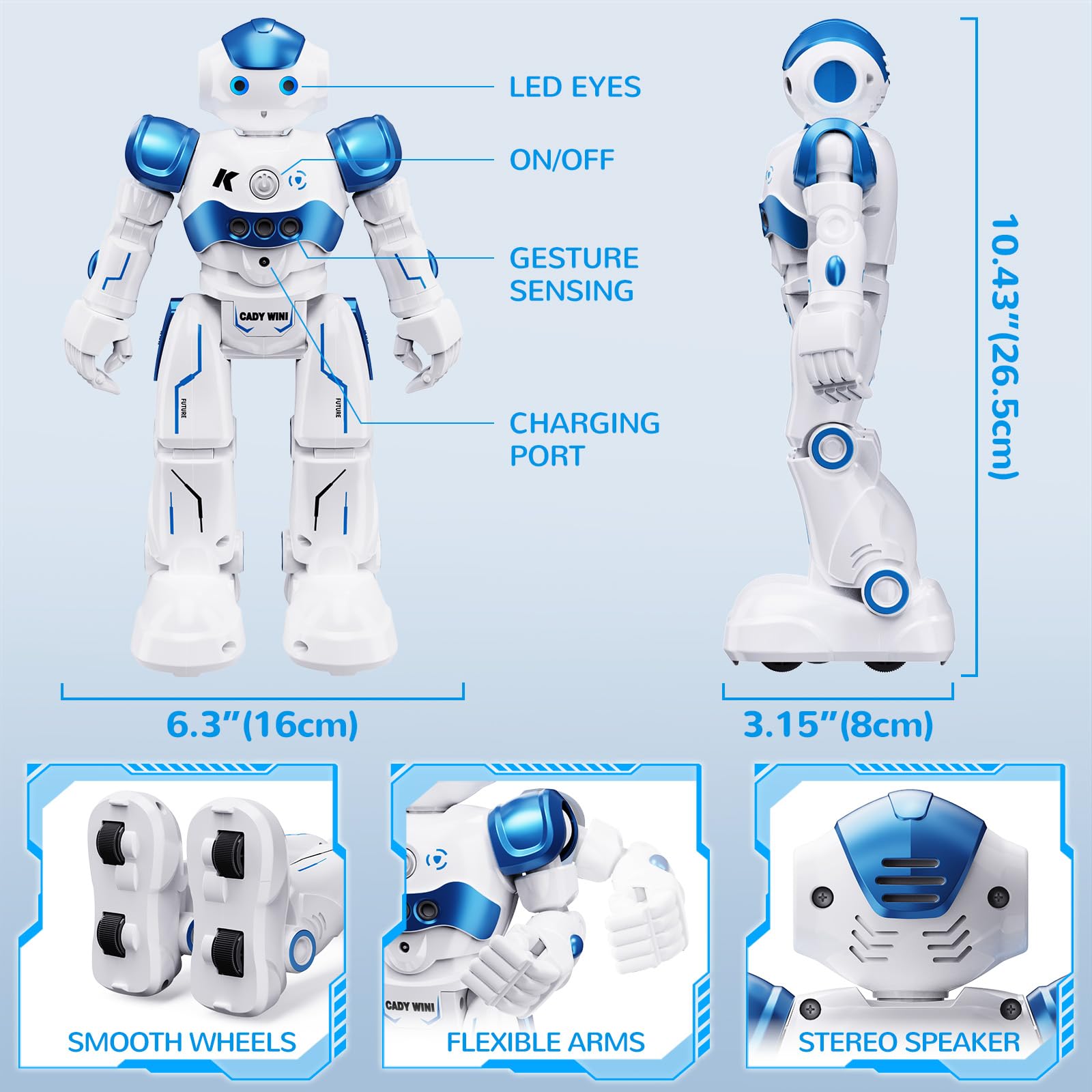 SGILE RC robot one-button programming to customize actions