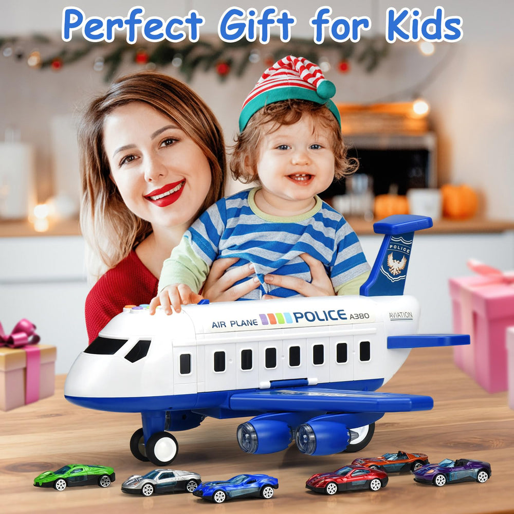 SGIP Airplane Toy requires 3 AA batteries (not included) for lights and sounds.