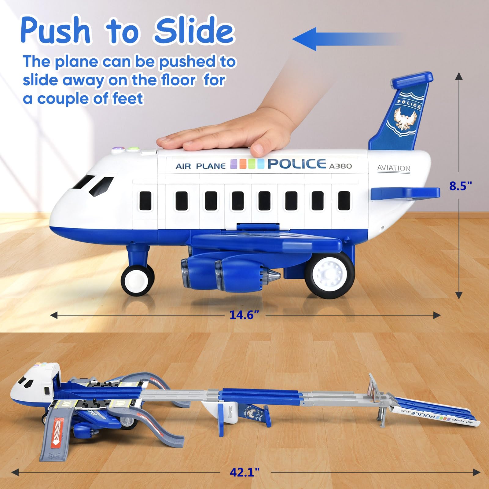 SGIP Airplane Toy enables two kids to race on the head-to-head tracks.