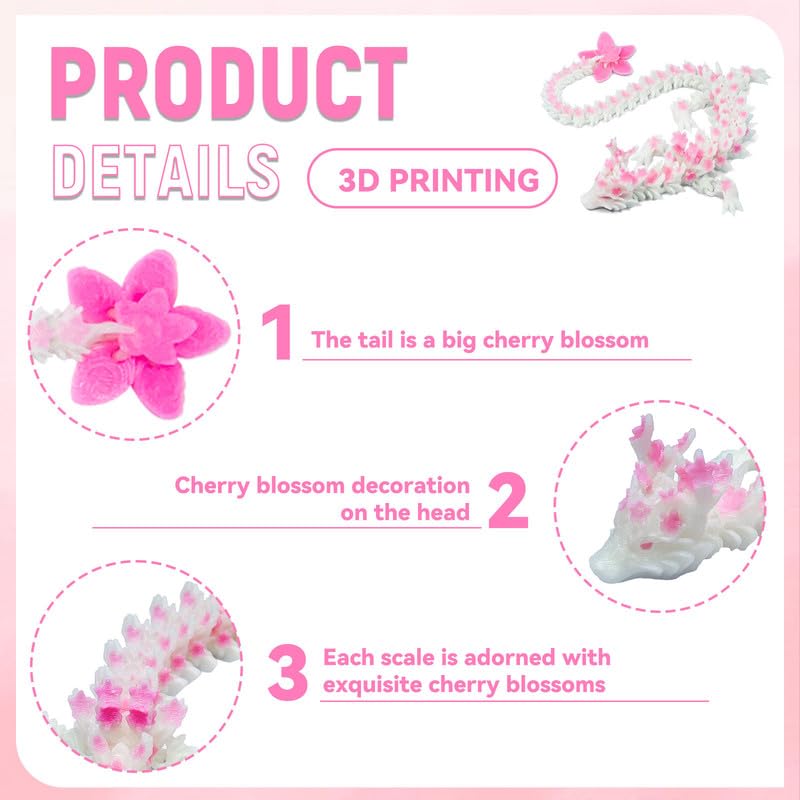 SGYYSG Cherry Blossom Dragon head articulation allows dynamic photography angles.