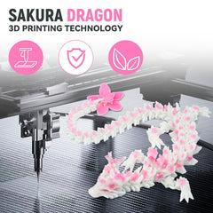 SGYYSG Cherry Blossom Dragon rose-pattern skin adds magical charm to shelves.