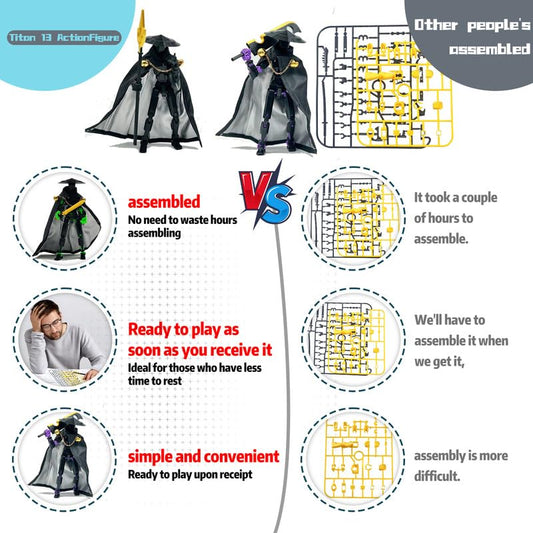 SGYYSG T13 action figure in dynamic pose with movable joints.
