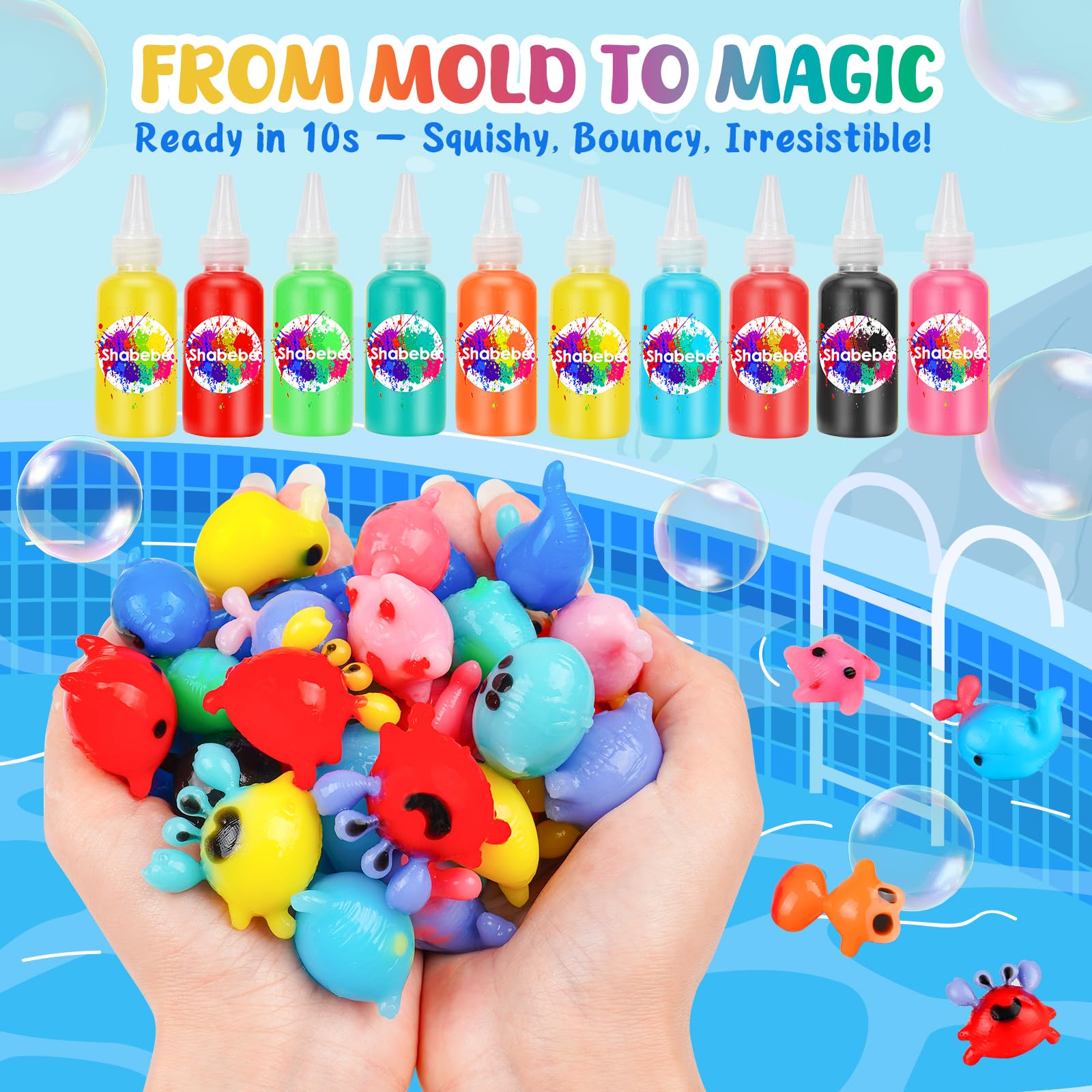 Shabebe Water Elf glow gels for glowing nighttime aquatic scenes
