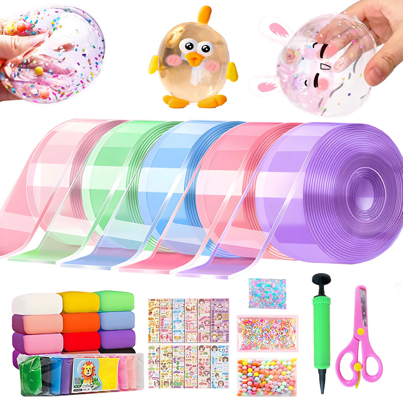 Shaguanchang nano tape bubble kit packaging for quick kids crafts