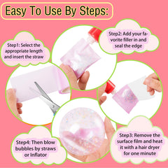 Shaguanchang nano tape bubble kit glitter and stickers spark imagination