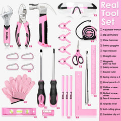 SHALL 12inch pink tool bag provides durable storage for young builders.