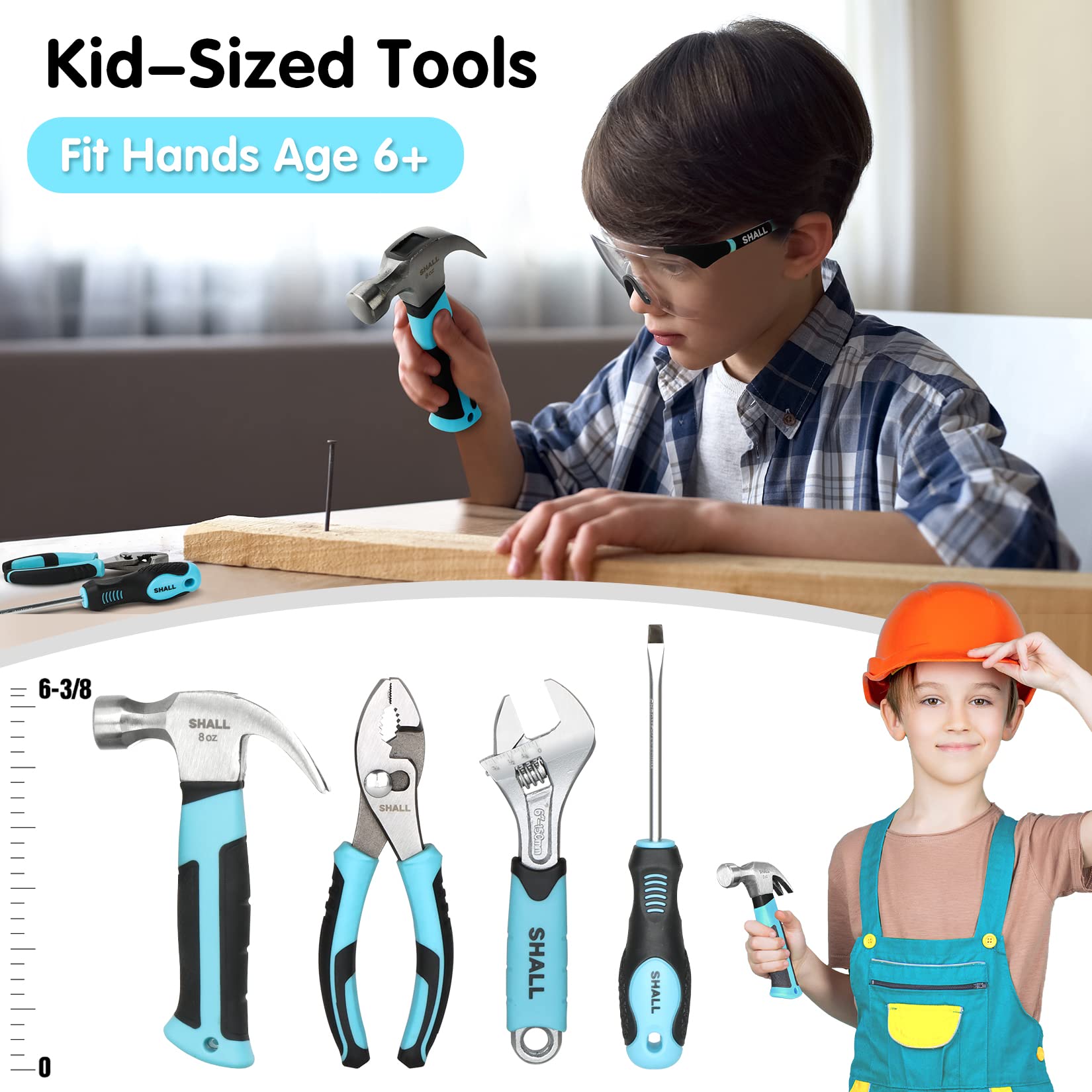 SHALL safety glasses with tools promote protective play during projects