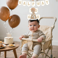 Shanmorine half birthday decor set includes reusable, sturdy accents